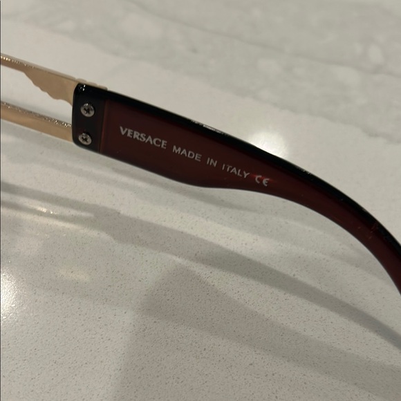 Versace Gold & brown Sunglasses Model 3871-1 GUC - Picture 7 of 12